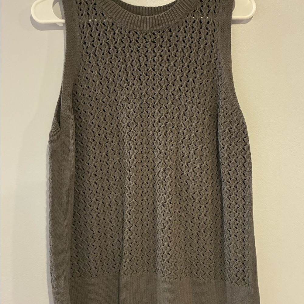 a new day Sleeveless Knit Tank Top - Gray